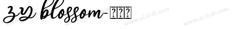 ZY blossom字体转换